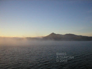 Isle of Barra from Calmac Ferry Autumn 2002