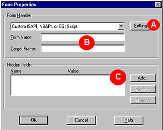 form properties box