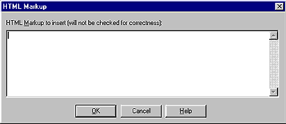 HTML markup box