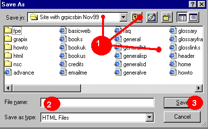 windows 98 save as box