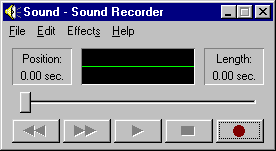 sound recorder window